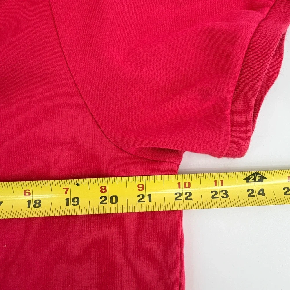 Polo Ralph Lauren Custom Fit Polo Shirt‎ Size Large Red Short Sleeve Blue Pony
